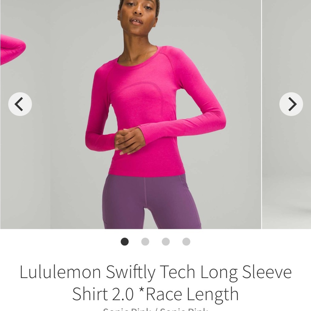Lululemon Swiftly Tech Long Sleeve Shirt 2.0 *Race Length
